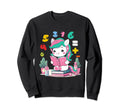 Unicorn Book Reading Books Sweatshirt - Casual Everyday Wear Men Women - T-Shirt, Sweatshirt, Hoodie