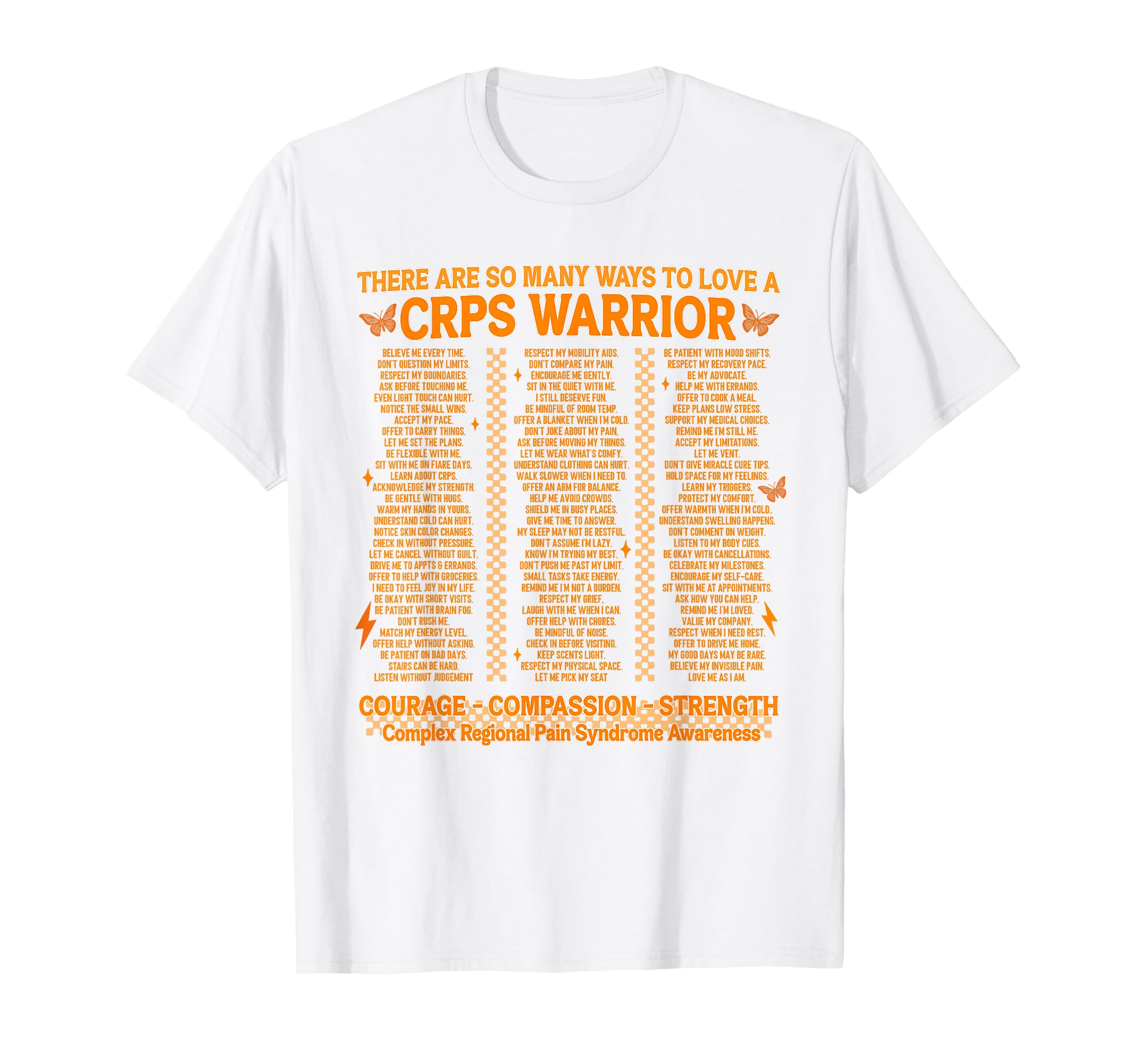 Ways To Love Crps Warrior Support T-Shirt - Casual Everyday Wear Unisex - T-Shirt, Sweatshirt, Hoodie