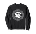 Mandala And Om Symbol Yoga Sweatshirt - Aesthetic Graphic Men Women - T-Shirt, Sweatshirt, Hoodie