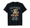 Easily Distracted Dragons And T-Shirt - Fun Novelty Design for Adults - T-Shirt, Sweatshirt, Hoodie
