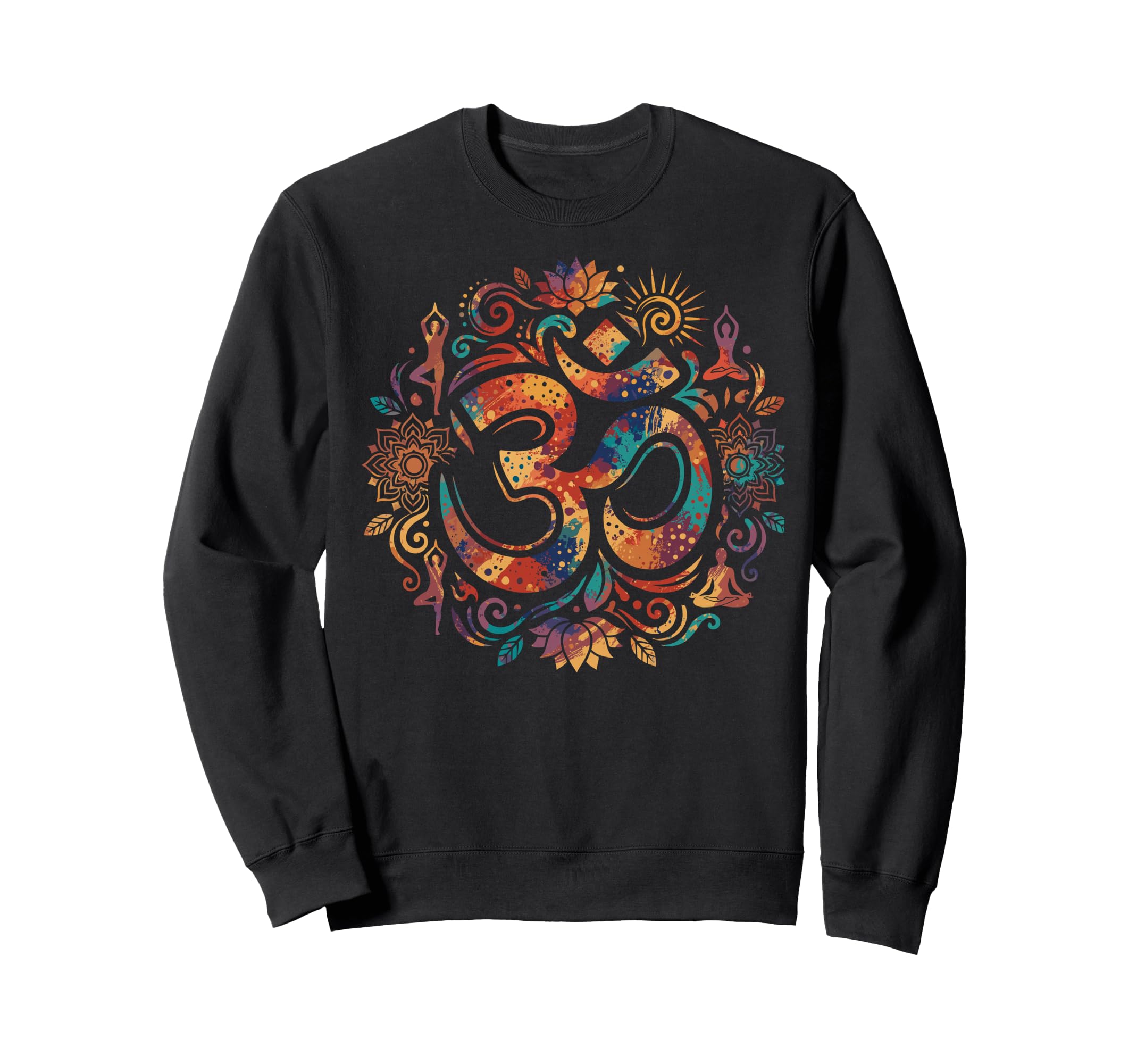 Om Symbol Yoga Meditation Sweatshirt - Fun Novelty Design for Adults - T-Shirt, Sweatshirt, Hoodie