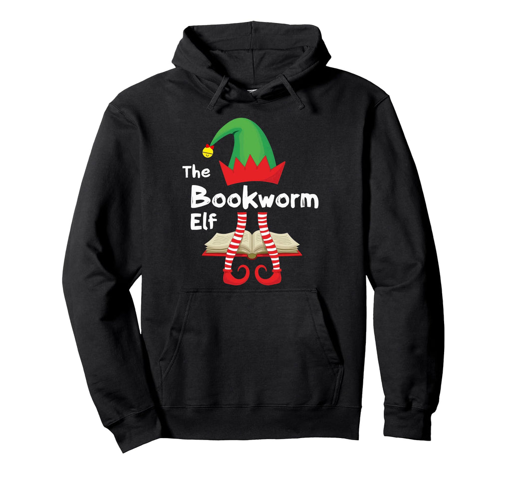 Book Lovers Book Book Club Bookworm Elf Hoodie - Unique Graphic for Adults - T-Shirt, Sweatshirt, Hoodie