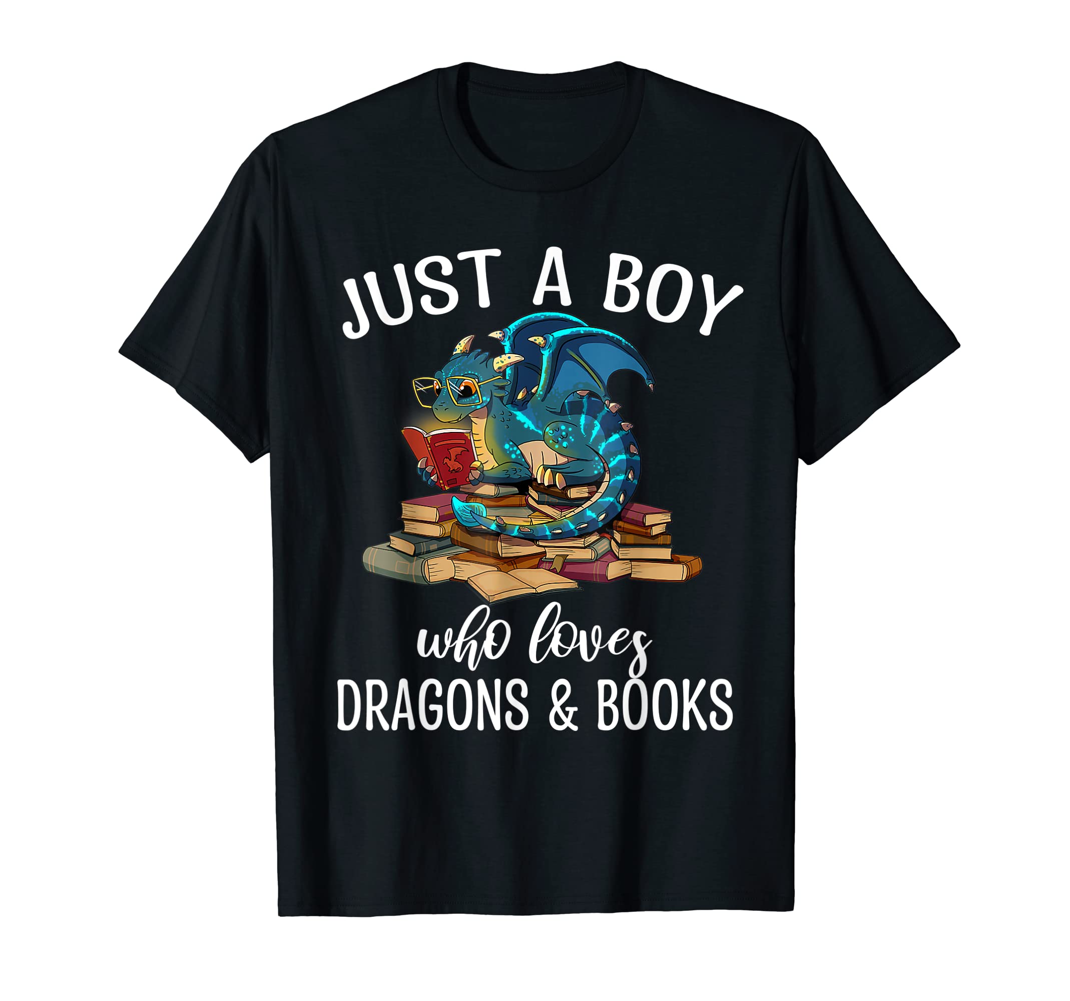 Just Who Loves Dragons And Books T-Shirt - Novelty Apparel for Adults - T-Shirt, Sweatshirt, Hoodie