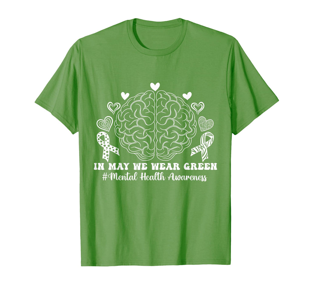 May We Wear Green Mental Health T-Shirt - Aesthetic Graphic Men Women - T-Shirt, Sweatshirt, Hoodie