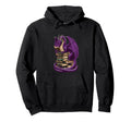 Majestic Dragon Reading Books Fantasy Concept Hoodie - Graphic Print Unisex - T-Shirt, Sweatshirt, Hoodie