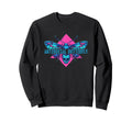 Synthwave Antisocial Butterfly Sweatshirt - Graphic Print for Adults - T-Shirt, Sweatshirt, Hoodie
