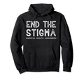 End Stigma Mental Health Awareness Hoodie - Trendy Graphic Men Women - T-Shirt, Sweatshirt, Hoodie
