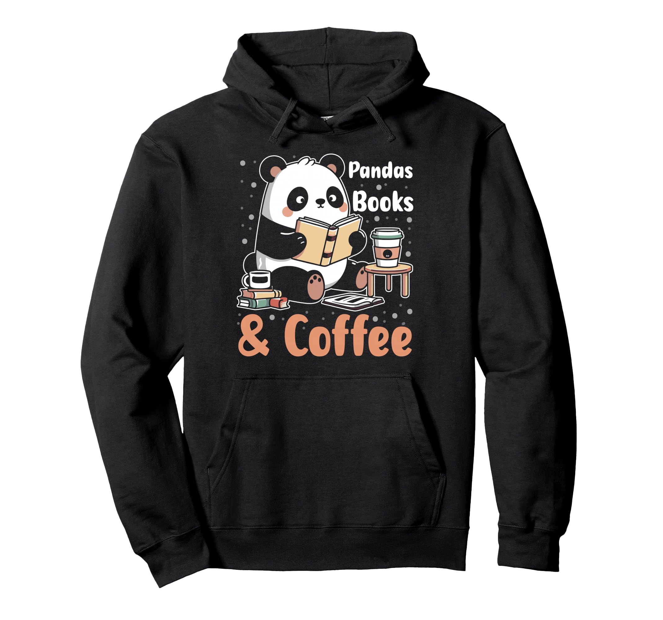 Books Reading Reader Panda Funny Panda Hoodie - Trendy Graphic for Adults - T-Shirt, Sweatshirt, Hoodie