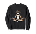 Meditation Monkey Yoga Pose Sweatshirt - Fun Novelty Design for Adults - T-Shirt, Sweatshirt, Hoodie
