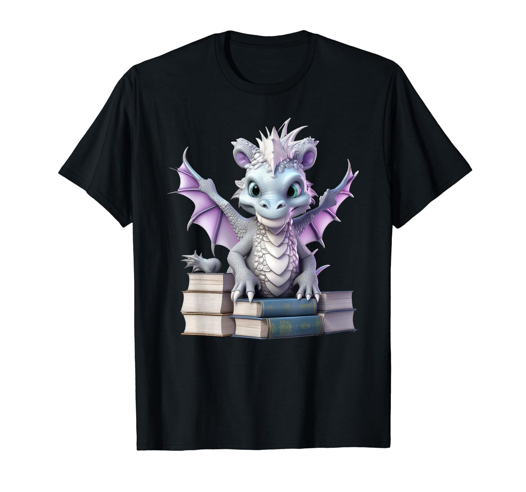 Chinese Year Dragon Dragon Books T-Shirt - Minimalist Print Men Women - T-Shirt, Sweatshirt, Hoodie