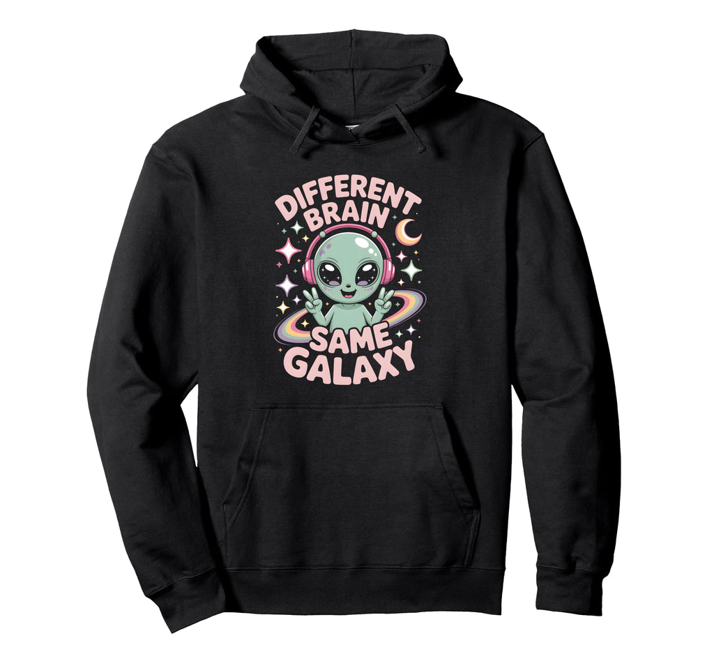 Neurodiverse Different Brain Same Hoodie - Aesthetic Graphic Men Women - T-Shirt, Sweatshirt, Hoodie