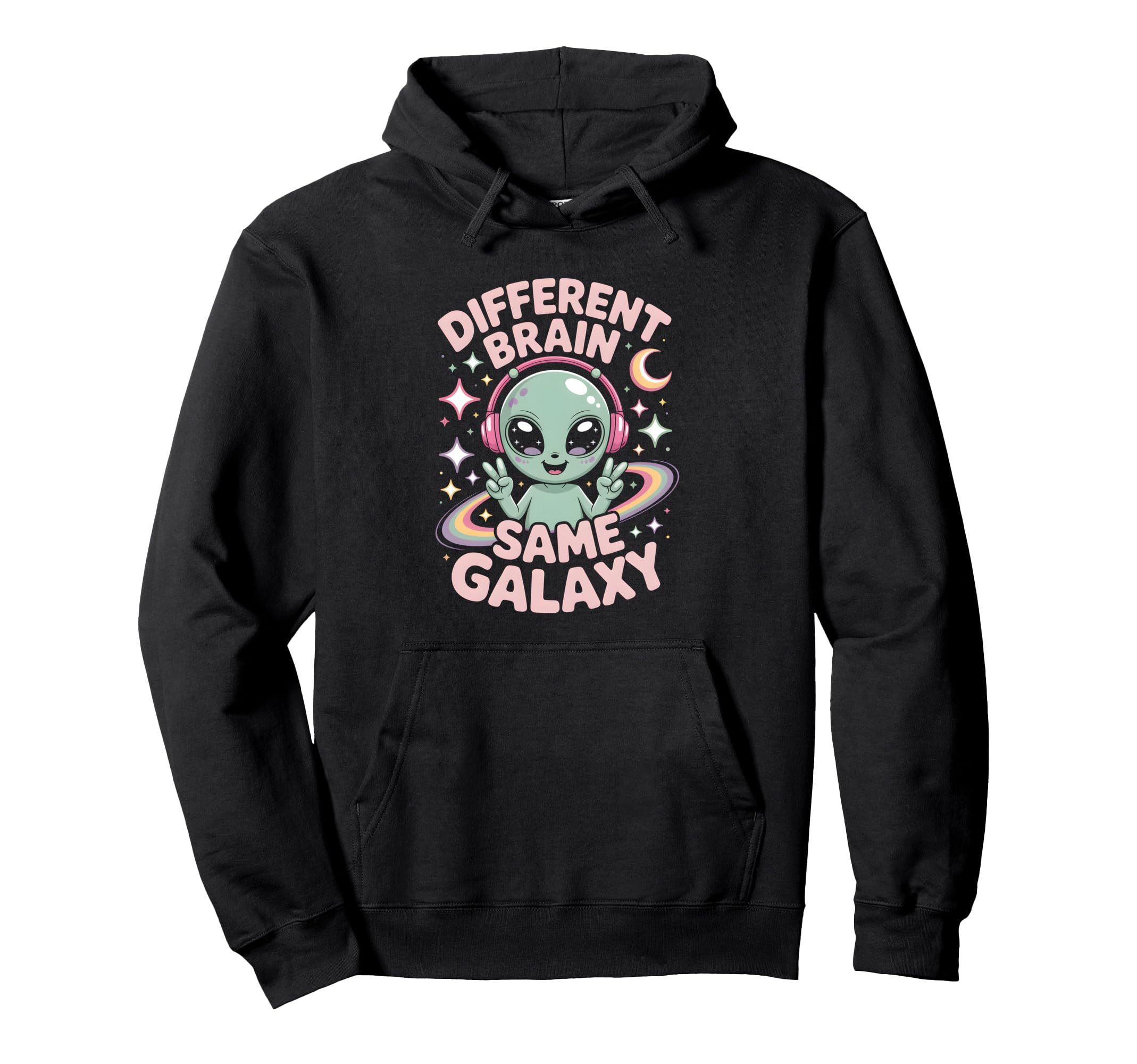 Neurodiverse Different Brain Same Hoodie - Aesthetic Graphic Men Women - T-Shirt, Sweatshirt, Hoodie
