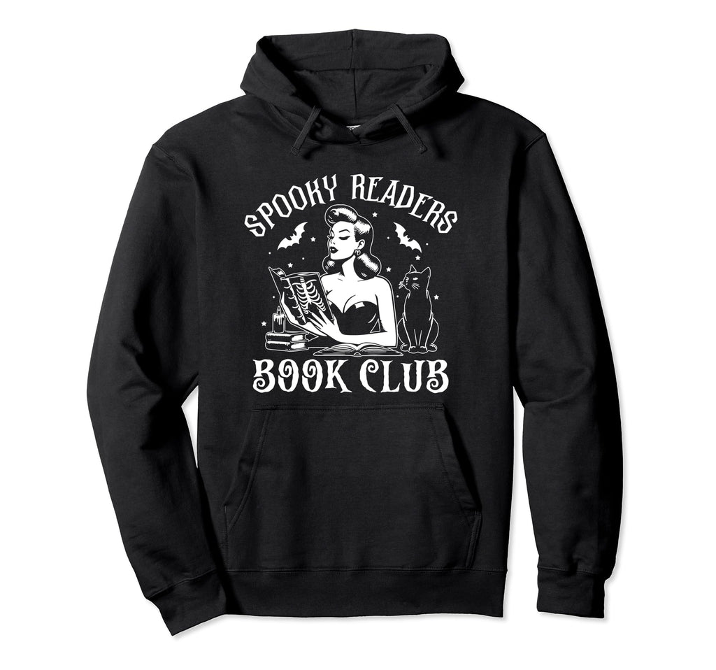 Spooky Readers Book Club Spooky Season Hoodie - Unique Graphic Unisex - T-Shirt, Sweatshirt, Hoodie