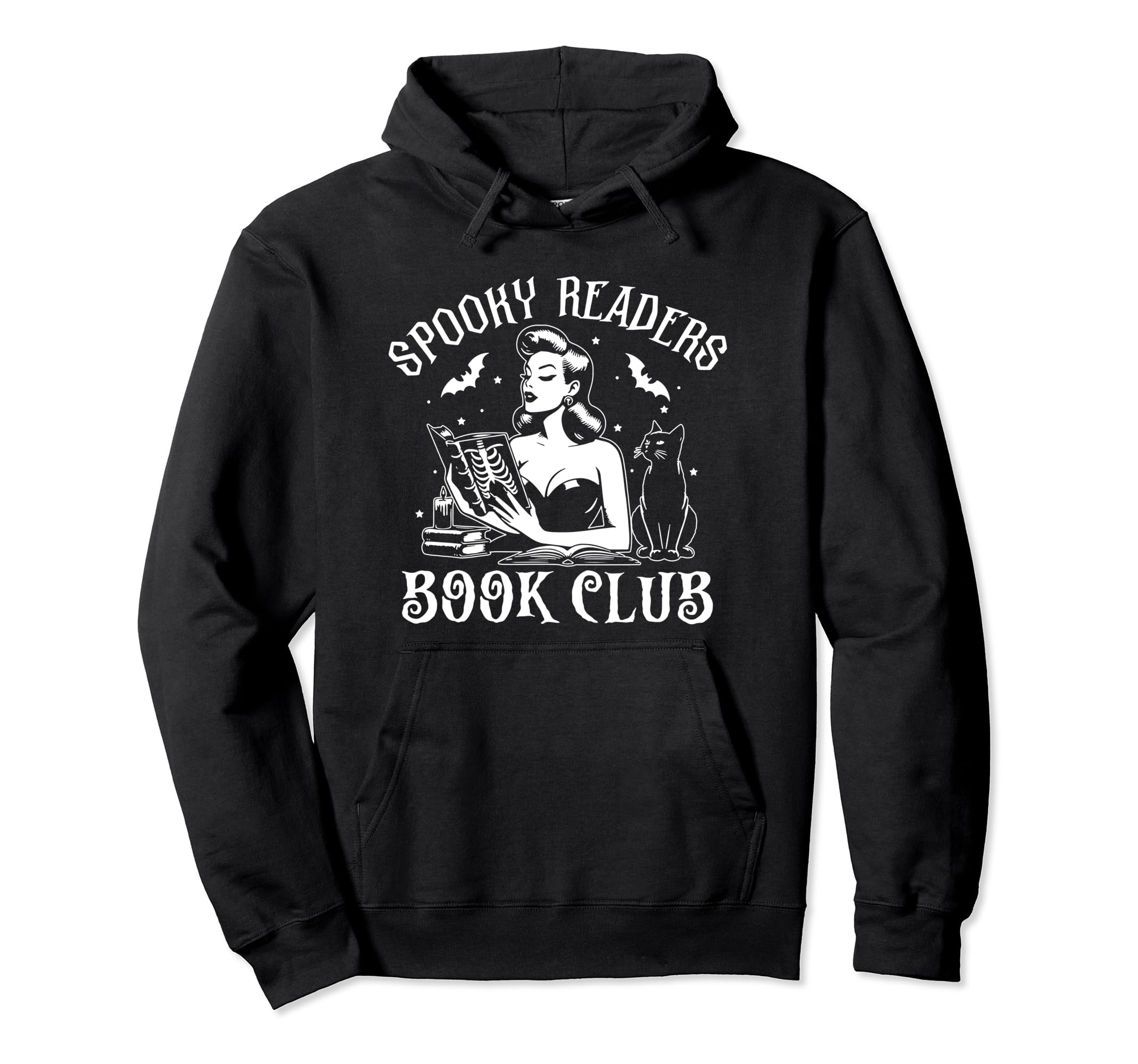Spooky Readers Book Club Spooky Season Hoodie - Unique Graphic Unisex - T-Shirt, Sweatshirt, Hoodie