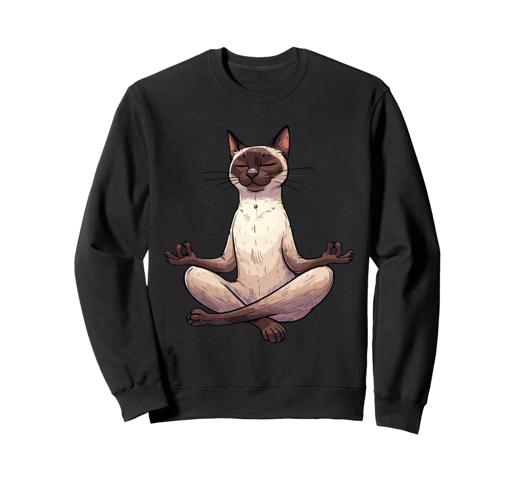 Meditation Siamese Yoga Pose Sweatshirt - Casual Everyday Wear for Adults - T-Shirt, Sweatshirt, Hoodie