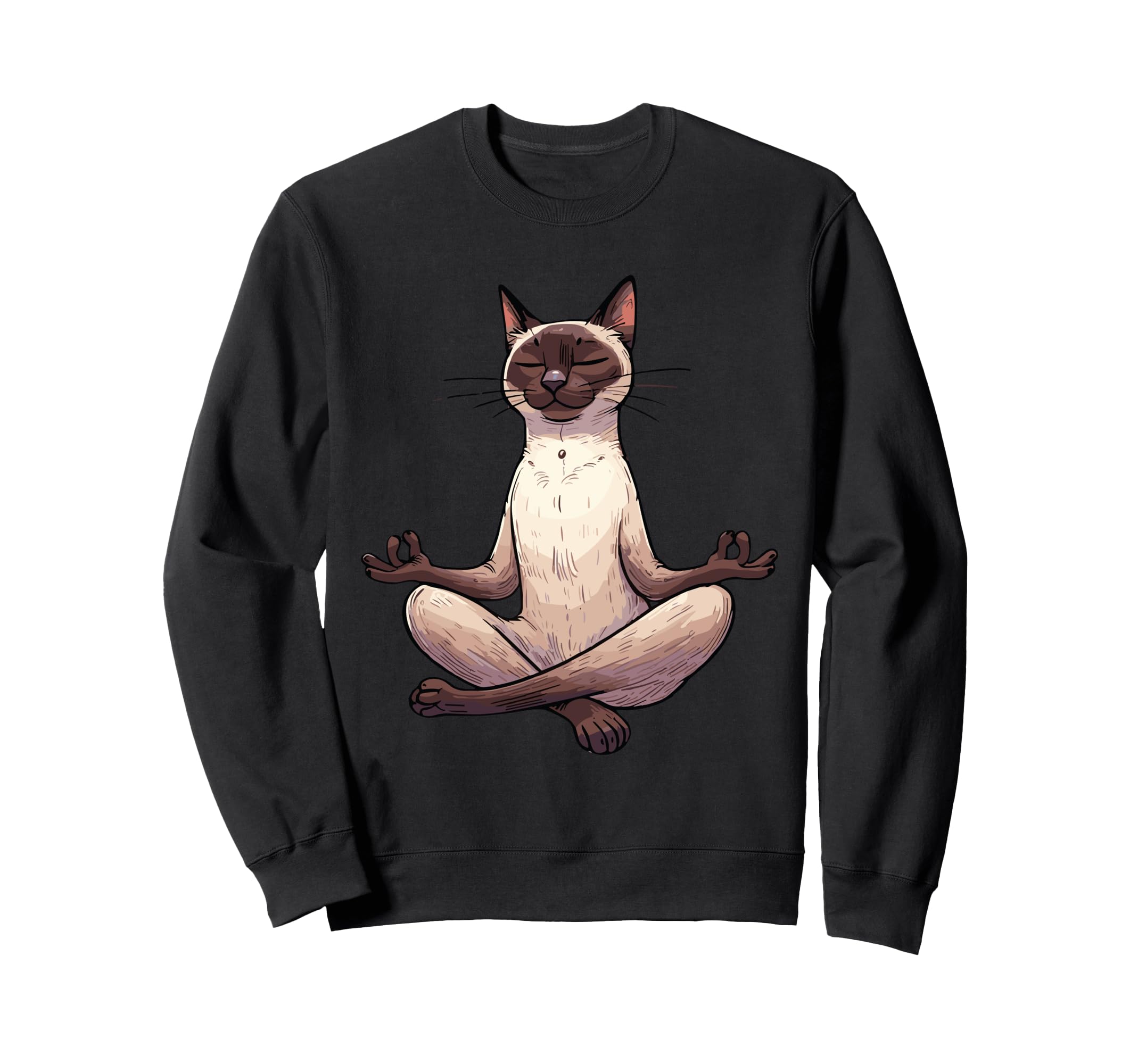 Meditation Siamese Yoga Pose Sweatshirt - Casual Everyday Wear for Adults - T-Shirt, Sweatshirt, Hoodie
