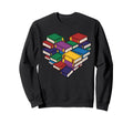 Book Lover Heart Shape Bookish Sweatshirt - Novelty Apparel for Adults - T-Shirt, Sweatshirt, Hoodie
