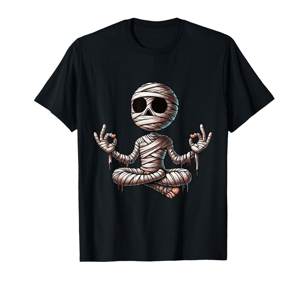 Meditation Mummy Yoga Pose Relaxing T-Shirt - Trendy Graphic for Adults - T-Shirt, Sweatshirt, Hoodie