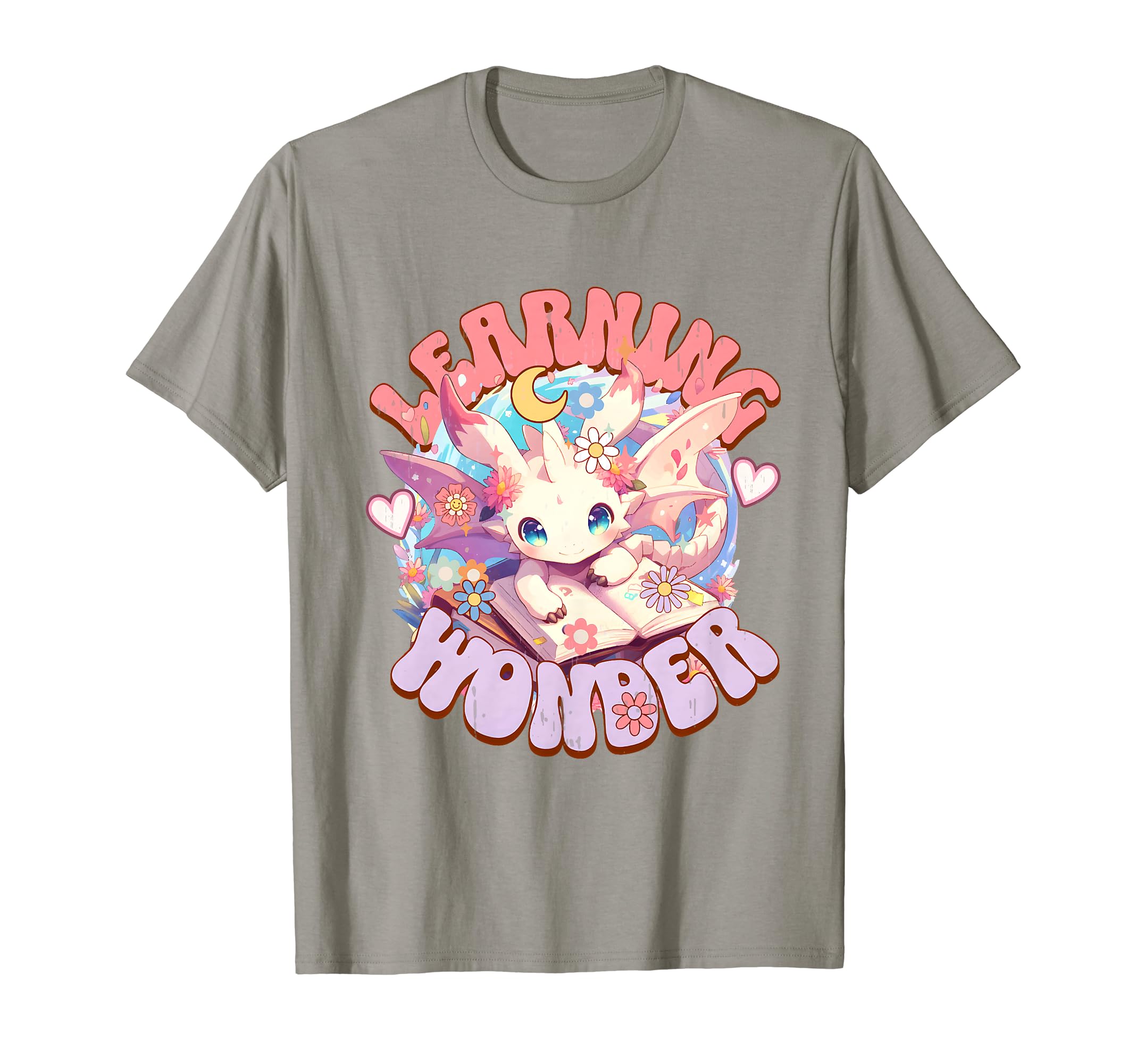 Dragon Learning Wonder Bookworm Book T-Shirt - Graphic Print Men Women - T-Shirt, Sweatshirt, Hoodie