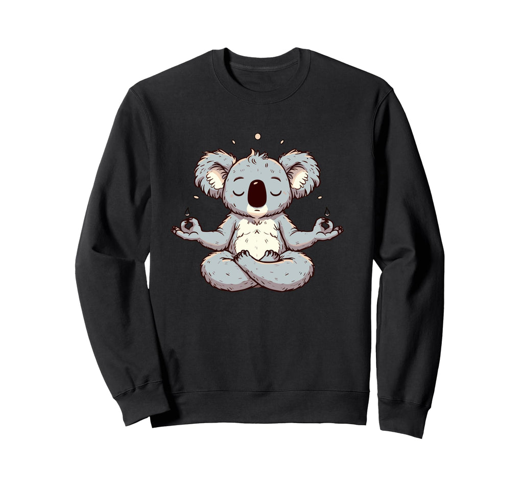 Meditation Koala Yoga Pose Relaxing Sweatshirt - Fun Novelty Design Unisex - T-Shirt, Sweatshirt, Hoodie