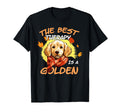Funny Best Therapy Is Golden Retriever T-Shirt - Minimalist Print Unisex - T-Shirt, Sweatshirt, Hoodie