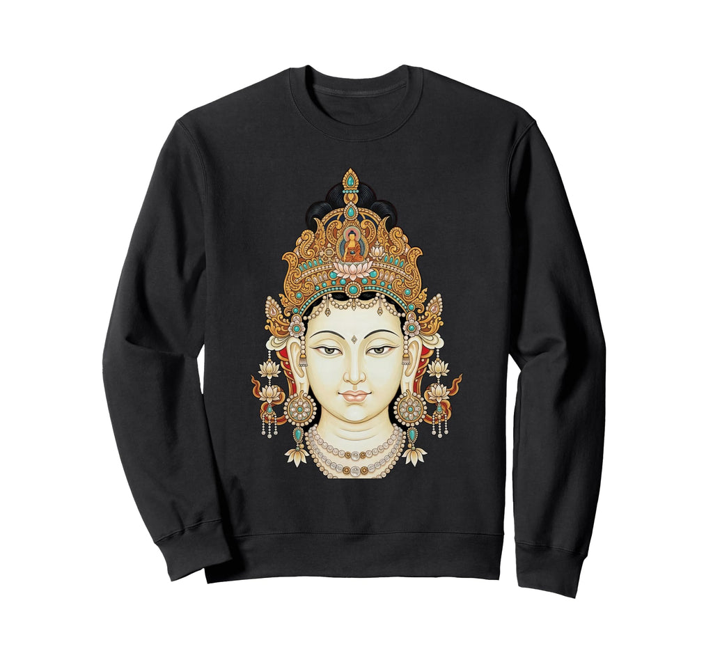 Guanyin Goddess Avalokiteshvara Sweatshirt - Fun Novelty Design for Adults - T-Shirt, Sweatshirt, Hoodie