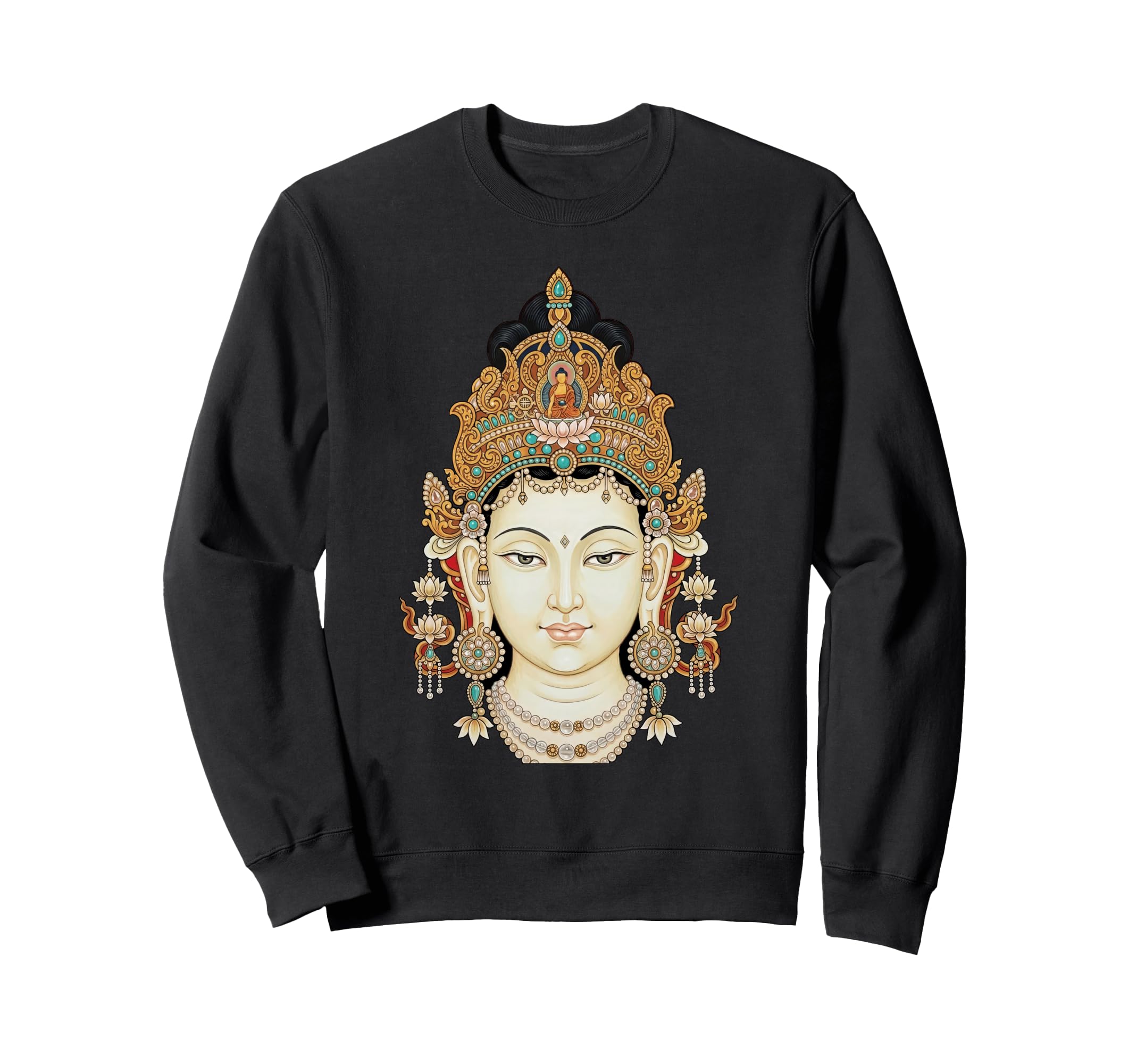 Guanyin Goddess Avalokiteshvara Sweatshirt - Fun Novelty Design for Adults - T-Shirt, Sweatshirt, Hoodie