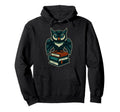 Owl Reading Books Wisdom Funny Nerd Hoodie - Fun Novelty Design Unisex - T-Shirt, Sweatshirt, Hoodie