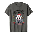 Overstimulated But Festive Opossum T-Shirt - Minimalist Print Men Women - T-Shirt, Sweatshirt, Hoodie