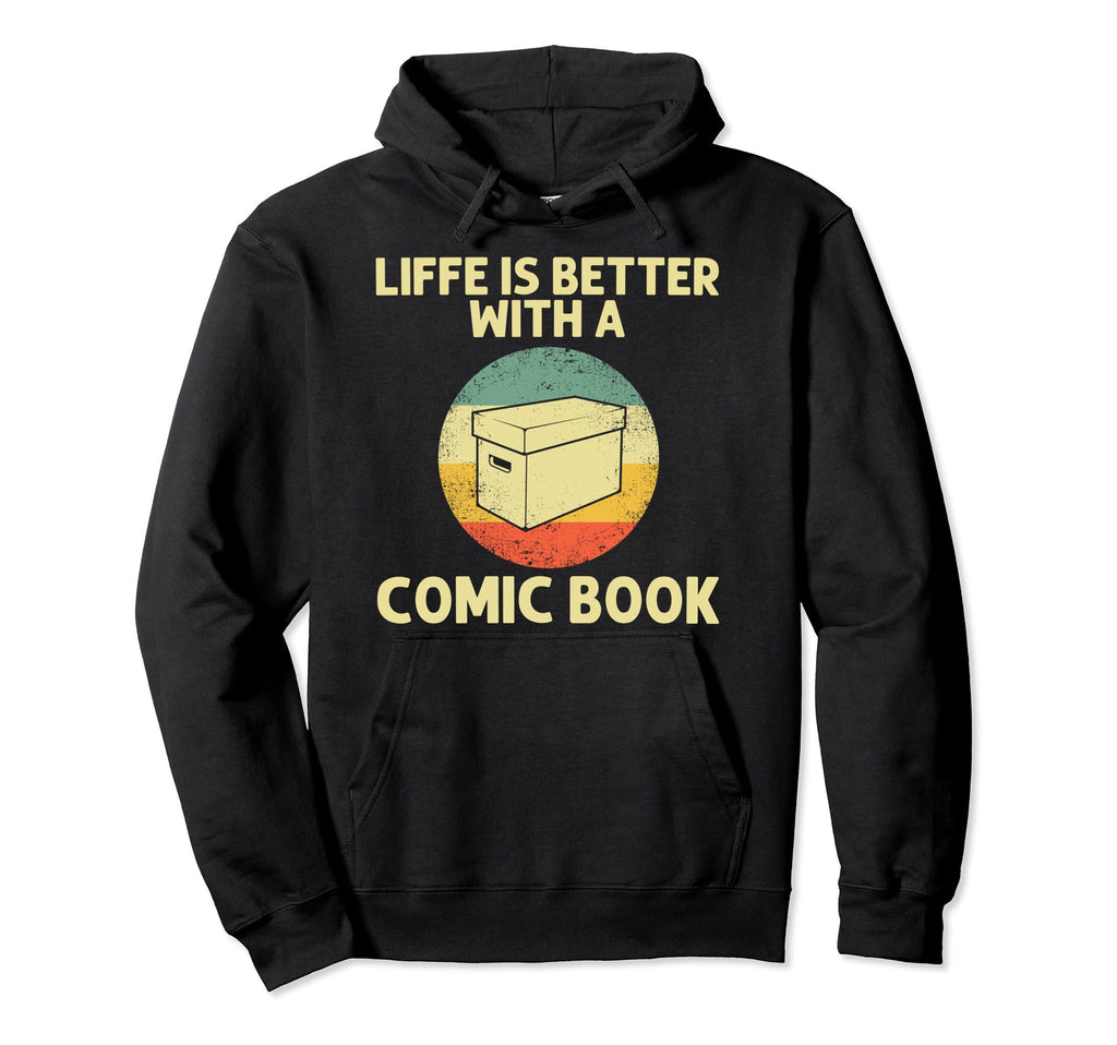 Comic Book Comic Book Lovers Books Hoodie - Aesthetic Graphic Men Women - T-Shirt, Sweatshirt, Hoodie