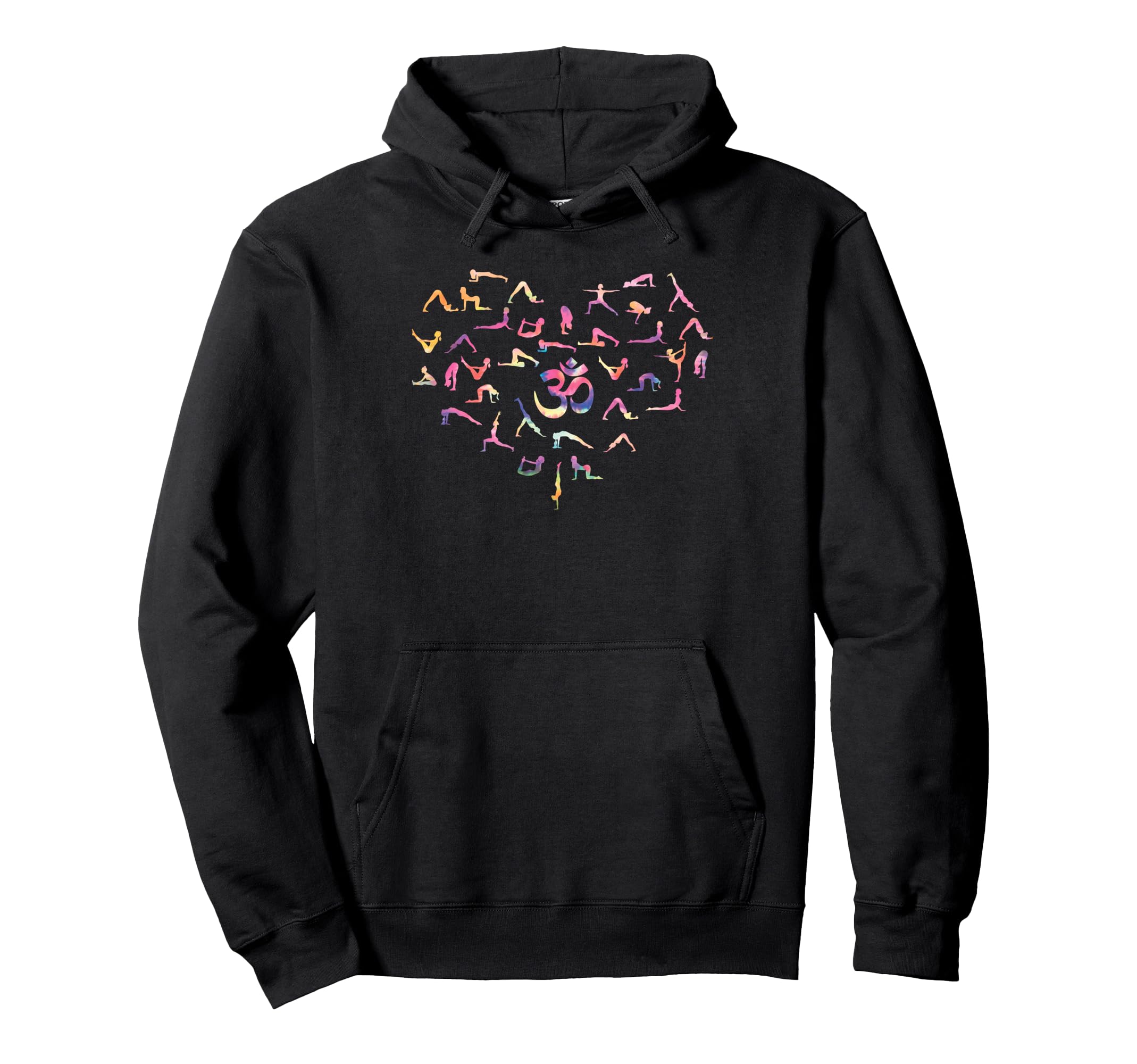 Yoga Lotus Poses Mandala Meditation Hoodie - Aesthetic Graphic Men Women - T-Shirt, Sweatshirt, Hoodie