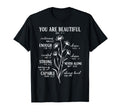You Are Beautiful Enough Strong Loved T-Shirt - Minimalist Print Men Women - T-Shirt, Sweatshirt, Hoodie