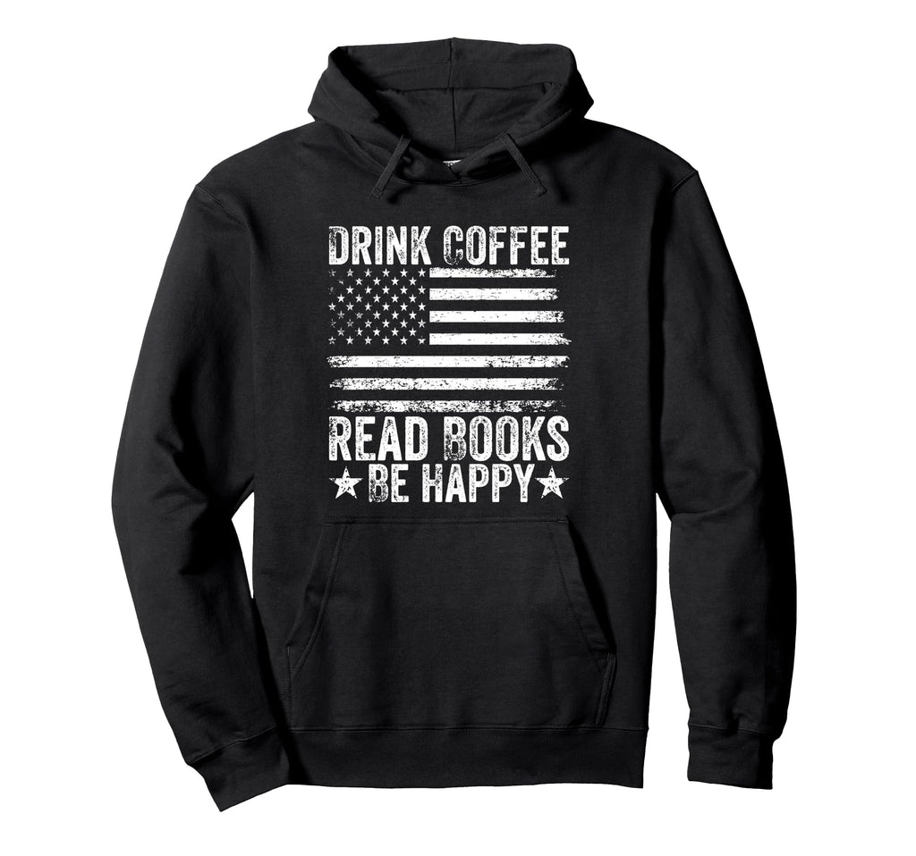 Funny Mom American Flag Drink Coffee Hoodie - Trendy Graphic for Adults - T-Shirt, Sweatshirt, Hoodie