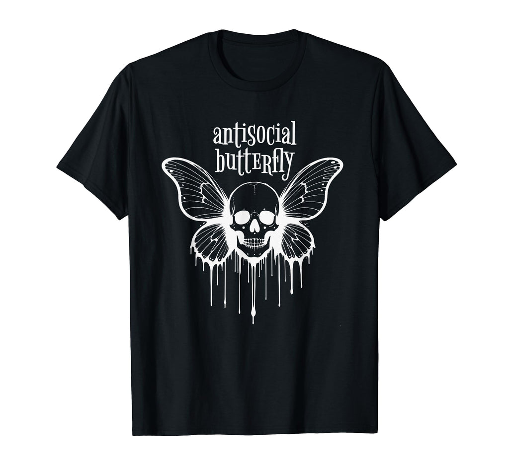 Antisocial Butterfly Introvert T-Shirt - Fun Novelty Design Men Women - T-Shirt, Sweatshirt, Hoodie