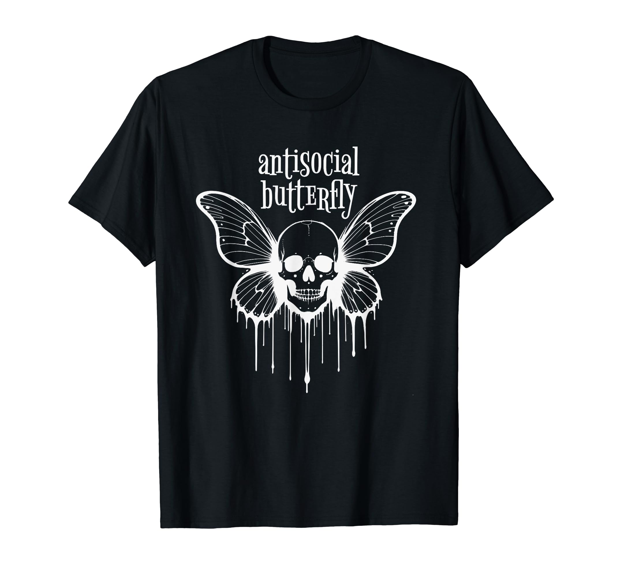 Antisocial Butterfly Introvert T-Shirt - Fun Novelty Design Men Women - T-Shirt, Sweatshirt, Hoodie