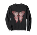 Watercolor Moth Goth Horror Antisocial Sweatshirt - Novelty Apparel Unisex - T-Shirt, Sweatshirt, Hoodie