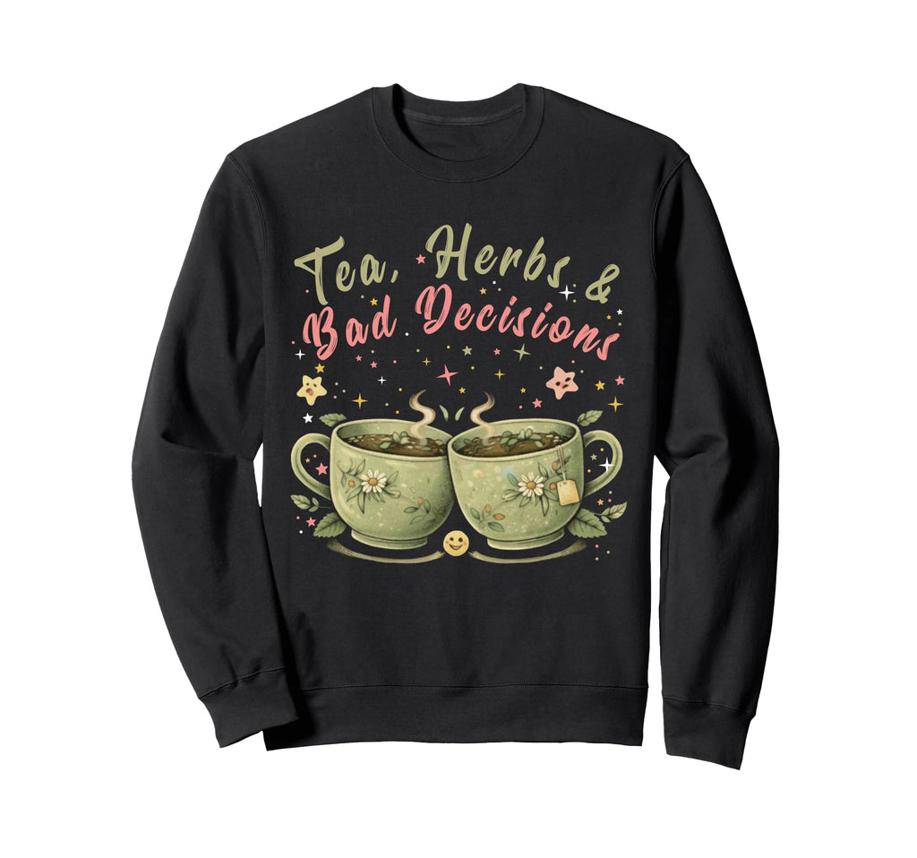 Funny Wellness Vibes Aesthetic Tea Sweatshirt - Graphic Print for Adults - T-Shirt, Sweatshirt, Hoodie