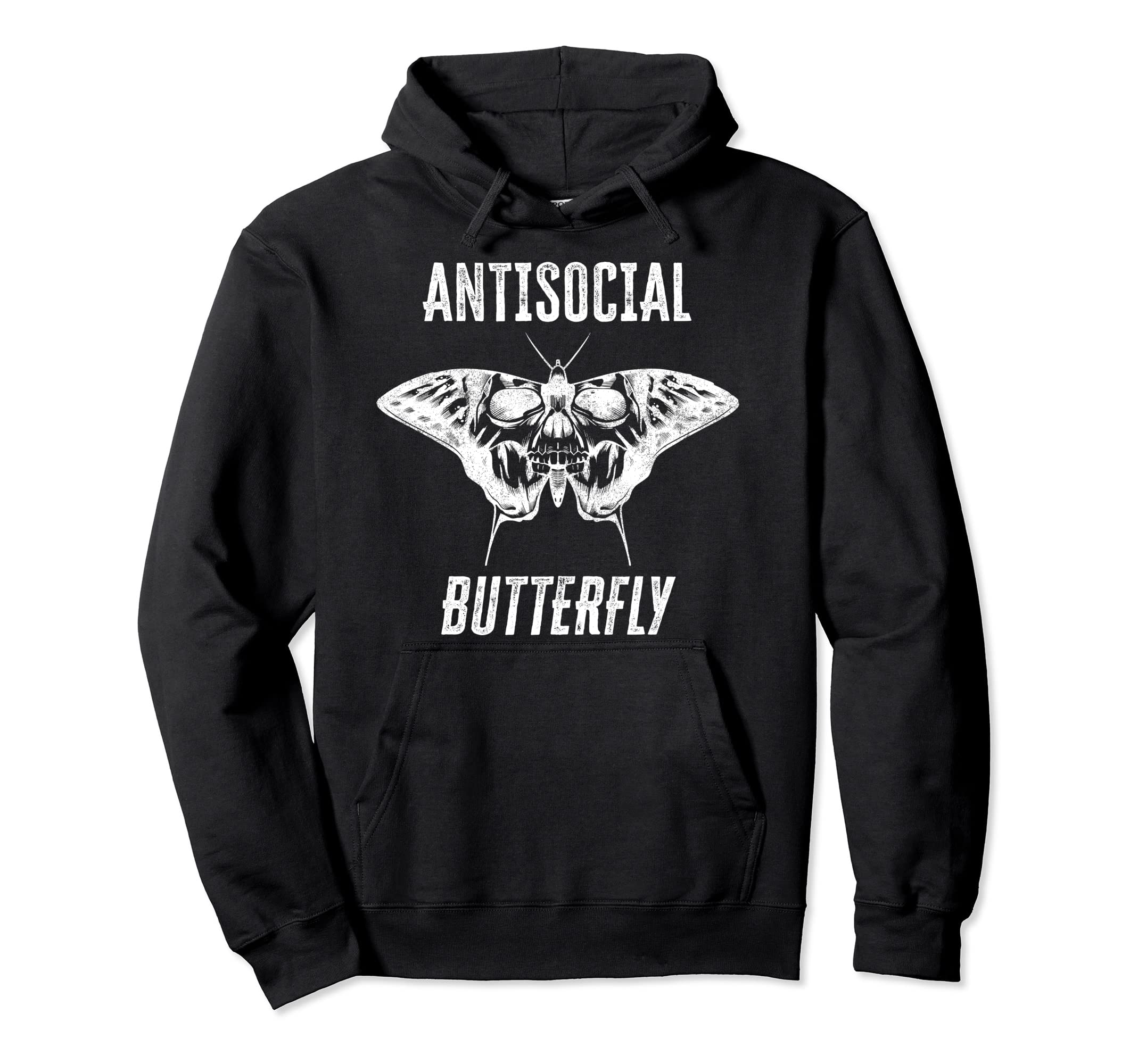 Funny Antisocial Butterfly Beautiful And Hoodie - Unique Graphic Unisex - T-Shirt, Sweatshirt, Hoodie