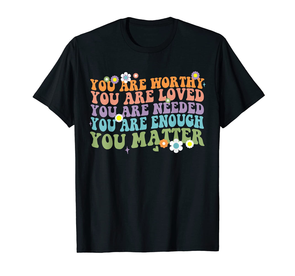You Matter Kindness Be Kind Groovy T-Shirt - Minimalist Print Unisex - T-Shirt, Sweatshirt, Hoodie