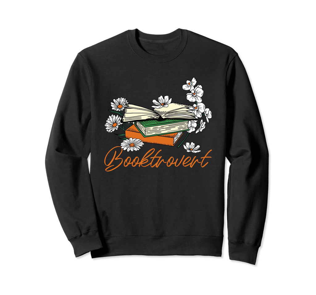 Booktrovert Reading Book Lover Sweatshirt - Minimalist Print Unisex - T-Shirt, Sweatshirt, Hoodie