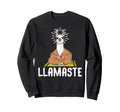 Llamaste Funny Yoga Llama Meditation Sweatshirt - Unique Graphic Men Women - T-Shirt, Sweatshirt, Hoodie