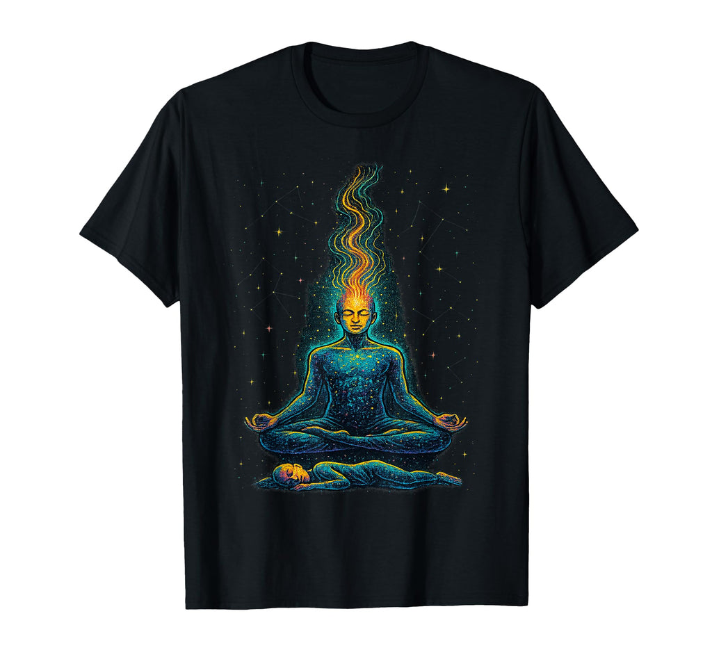 Cosmic Meditation Spiritual Awakening T-Shirt - Custom Art Print Men Women - T-Shirt, Sweatshirt, Hoodie