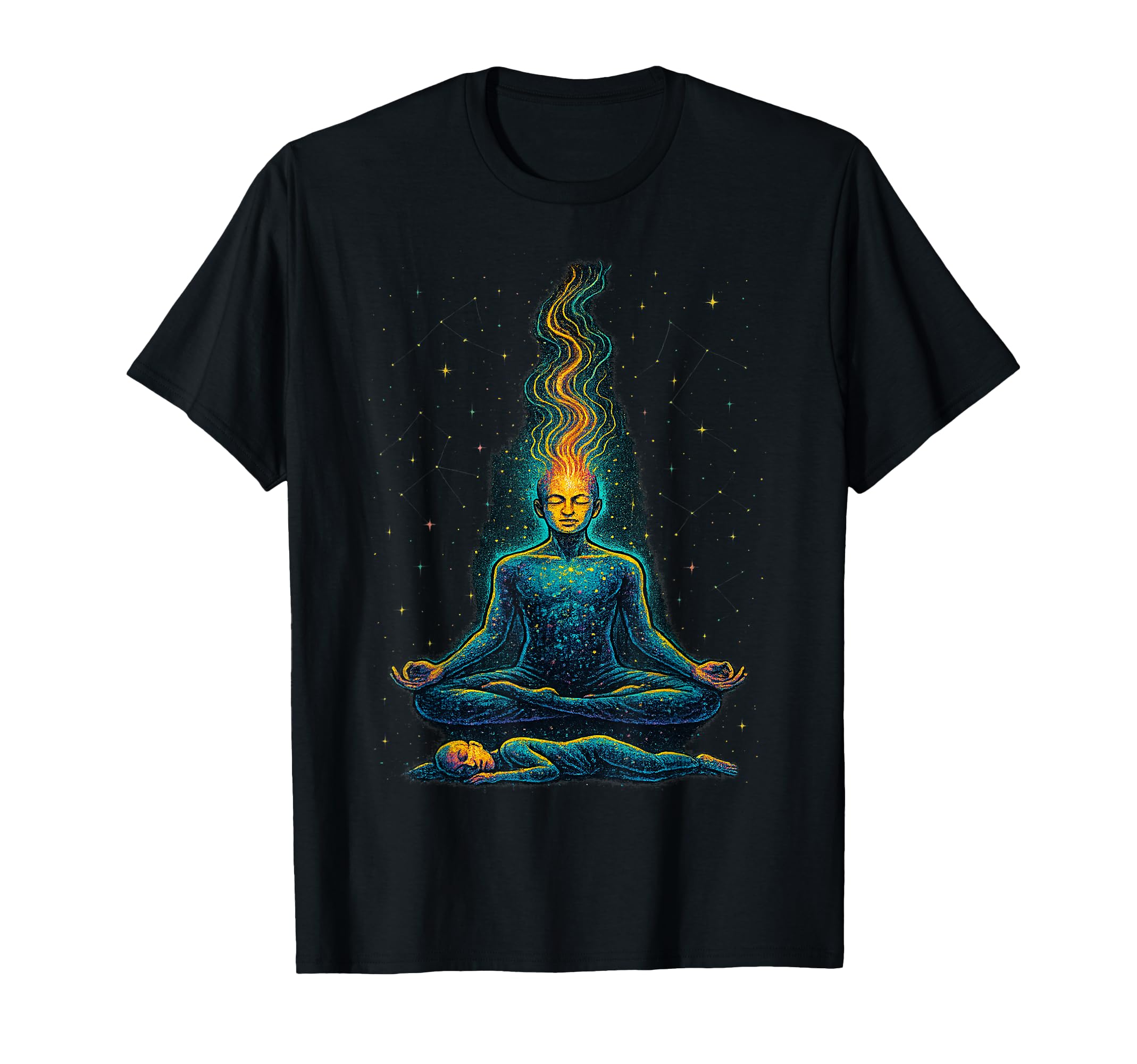 Cosmic Meditation Spiritual Awakening T-Shirt - Custom Art Print Men Women - T-Shirt, Sweatshirt, Hoodie