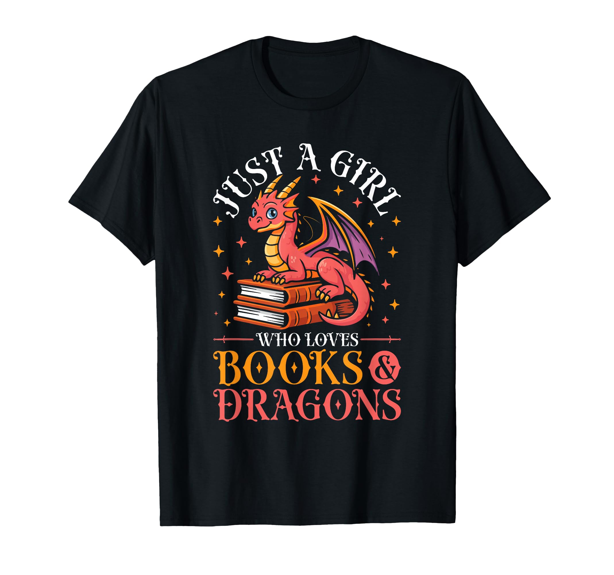 Just Who Loves Books Dragons Reading T-Shirt - Novelty Apparel Men Women - T-Shirt, Sweatshirt, Hoodie