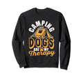Camping And Dogs Are My Therapy Sweatshirt - Aesthetic Graphic for Adults - T-Shirt, Sweatshirt, Hoodie