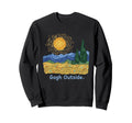 Gogh Outside Starry Night Nature Sweatshirt - Novelty Apparel for Adults - T-Shirt, Sweatshirt, Hoodie