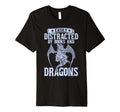 Book Nerd Easily Distracted Books T-Shirt - Custom Art Print for Adults - T-Shirt, Sweatshirt, Hoodie