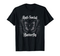 Gothic Antisocial Butterfly Aesthetic T-Shirt - Unique Graphic Men Women - T-Shirt, Sweatshirt, Hoodie