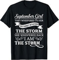 September Girl They Whispered to Her You Can't Birthday T-Shirt Unisex T-shirt, Sweatshirt, Hoodie, Long Sleeve Tee - T-Shirt, Sweatshirt, Hoodie