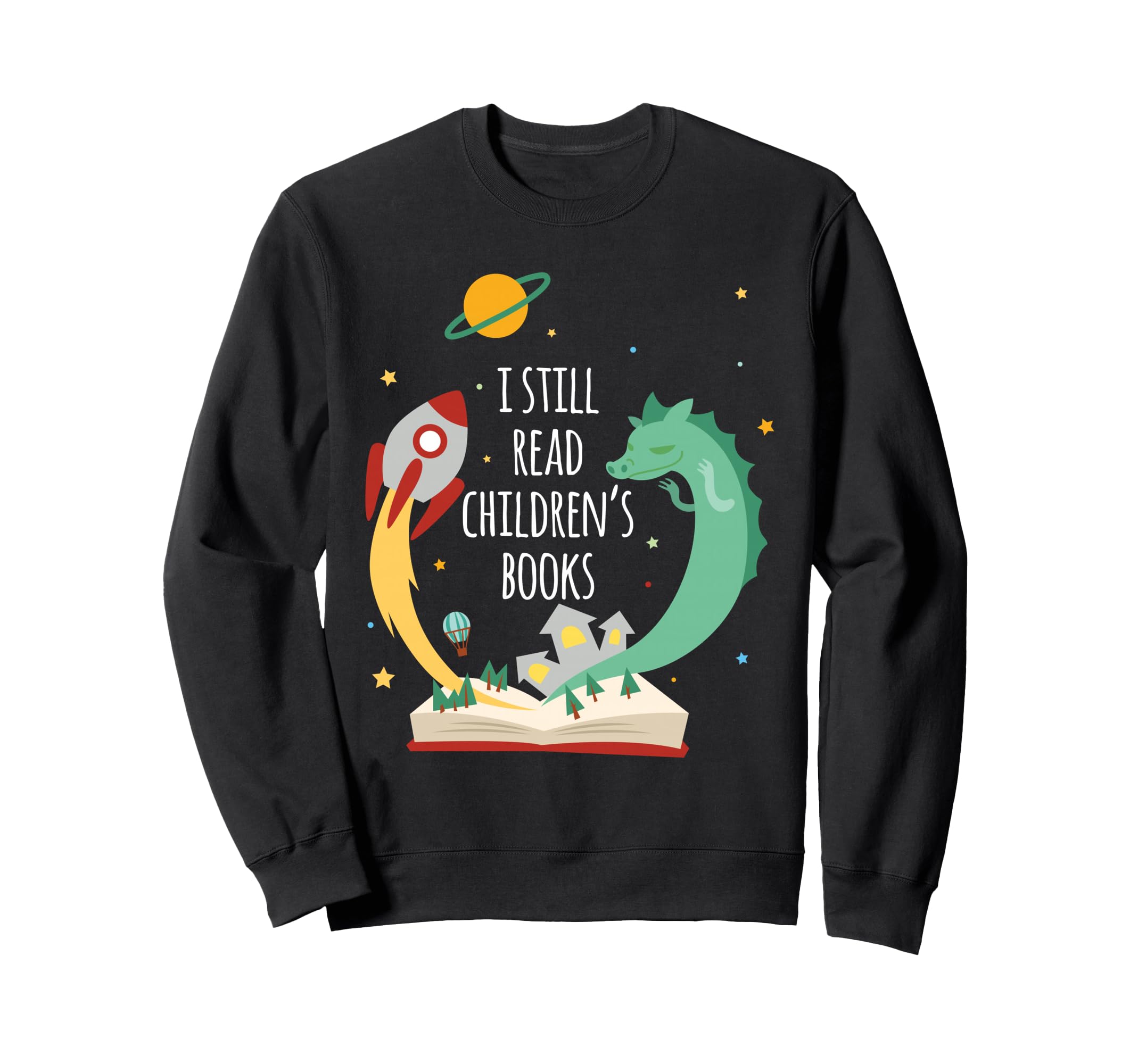 Ich Lese Immer Noch Kinderbuchwurm Sweatshirt - Minimalist Print Men Women - T-Shirt, Sweatshirt, Hoodie